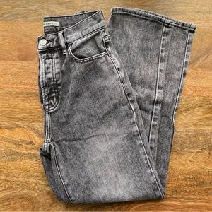 PacSun Gray-Washed High Rise Straight Jeans